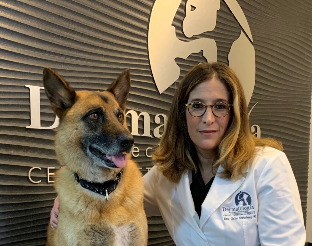 Dr. Galia Sheinberg and her dog Obic