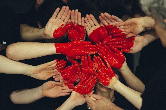 teamwork hands