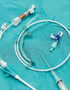 multi-lumen catheter on surgical drape image for blog