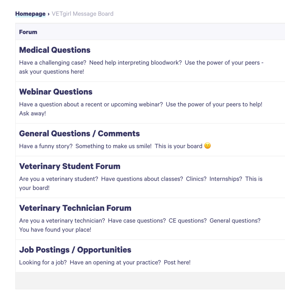 VETgirl message board